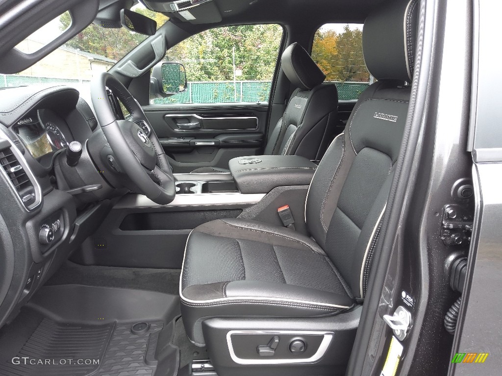 Black Interior 2022 Ram 1500 Laramie Crew Cab 4x4 Photo #145082697