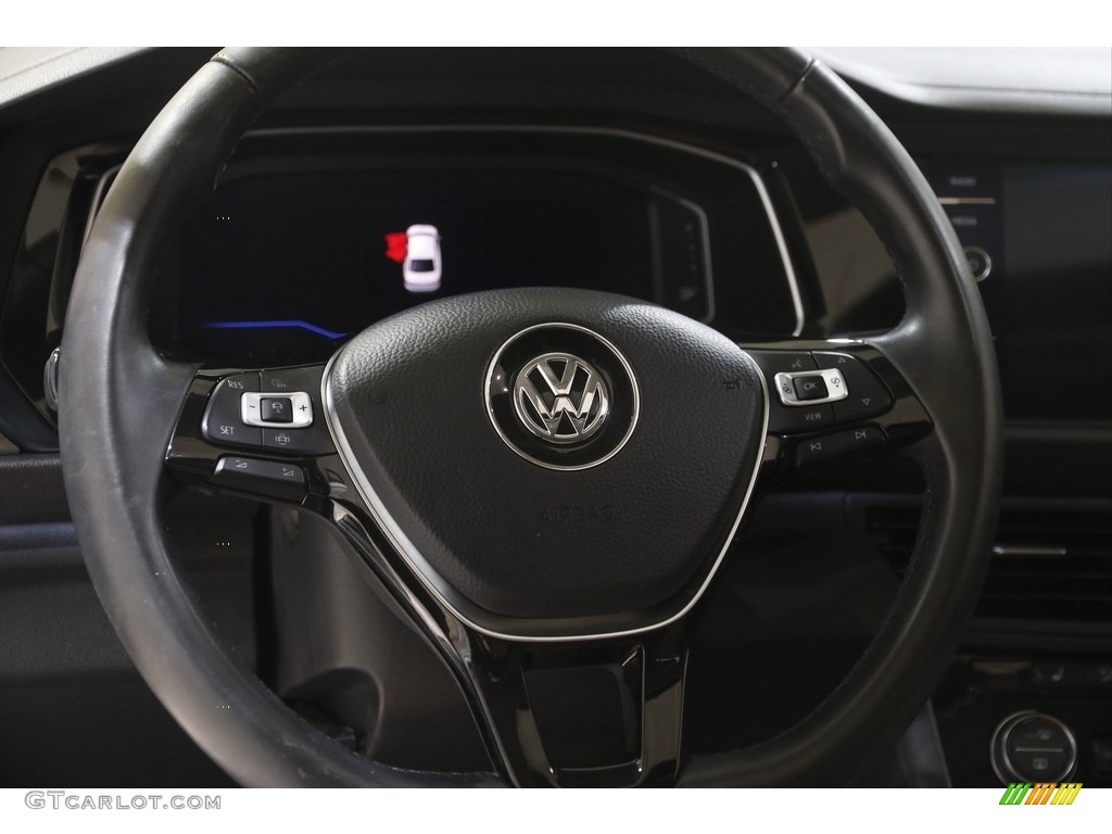 2019 Volkswagen Jetta SEL Dark Beige Steering Wheel Photo #145083324