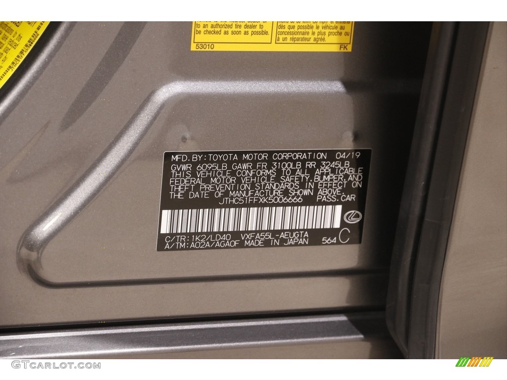 2019 LS Color Code 1K2 for Manganese Luster Photo #145084088