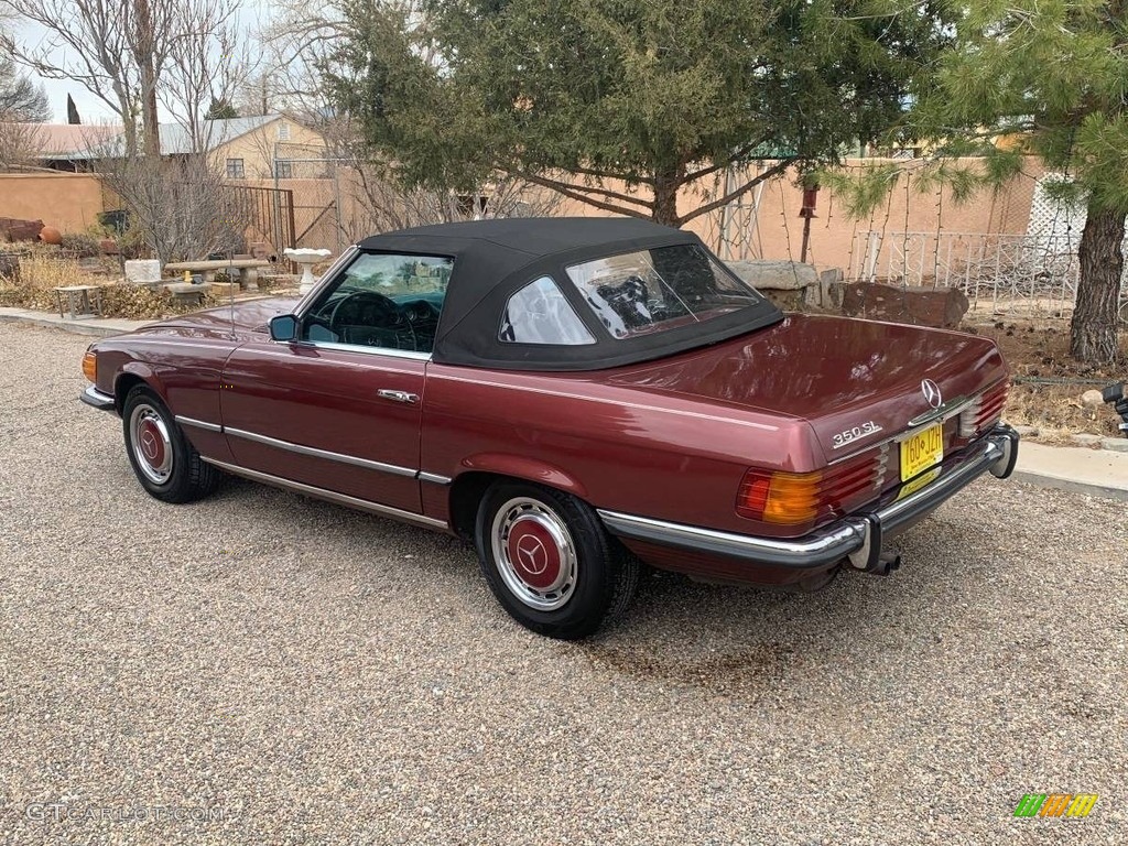 Dark Maroon 1972 Mercedes-Benz SL Class 350 SL Roadster Exterior Photo #145084101