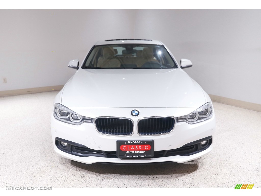 2018 3 Series 320i xDrive Sedan - Mineral White Metallic / Venetian Beige photo #2