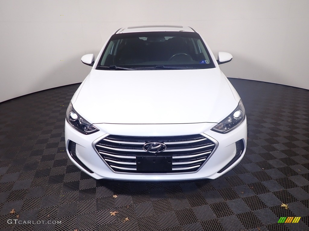 2018 Elantra Value Edition - Quartz White Pearl / Black photo #5