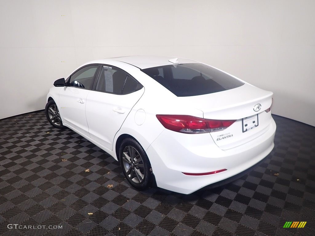2018 Elantra Value Edition - Quartz White Pearl / Black photo #11