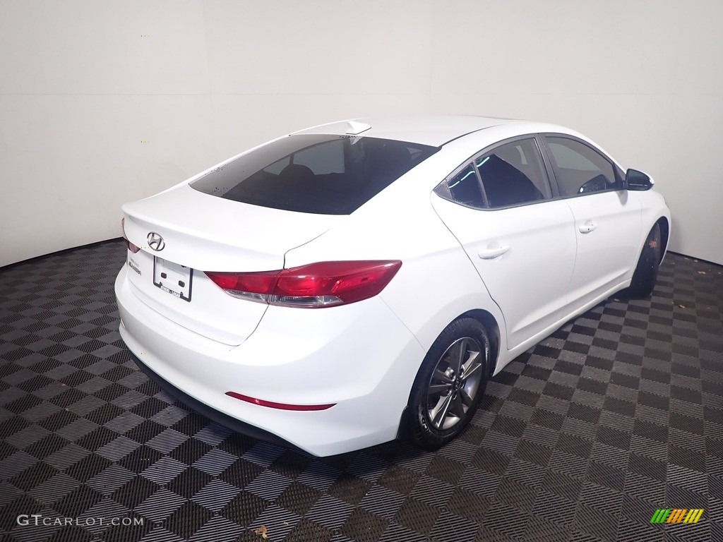 2018 Elantra Value Edition - Quartz White Pearl / Black photo #16