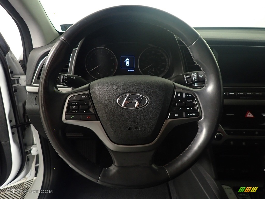 2018 Elantra Value Edition - Quartz White Pearl / Black photo #24