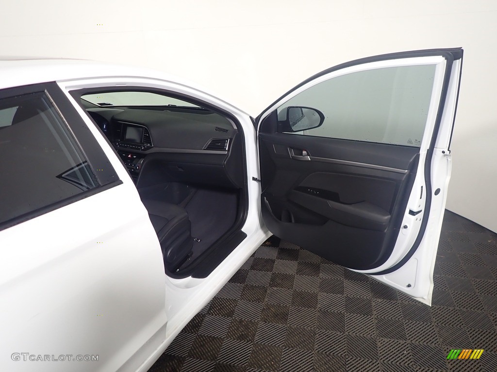 2018 Elantra Value Edition - Quartz White Pearl / Black photo #34
