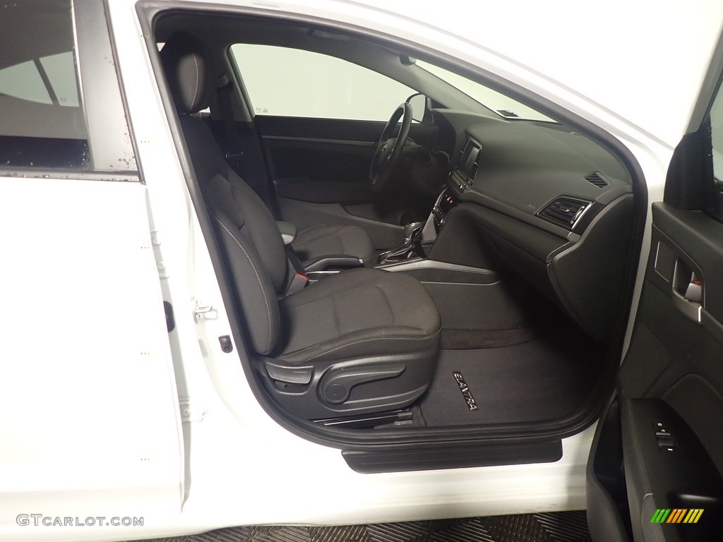 2018 Elantra Value Edition - Quartz White Pearl / Black photo #35