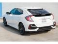 2020 Platinum White Pearl Honda Civic EX Hatchback  photo #2