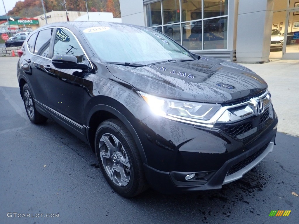 2019 CR-V EX-L AWD - Crystal Black Pearl / Black photo #8