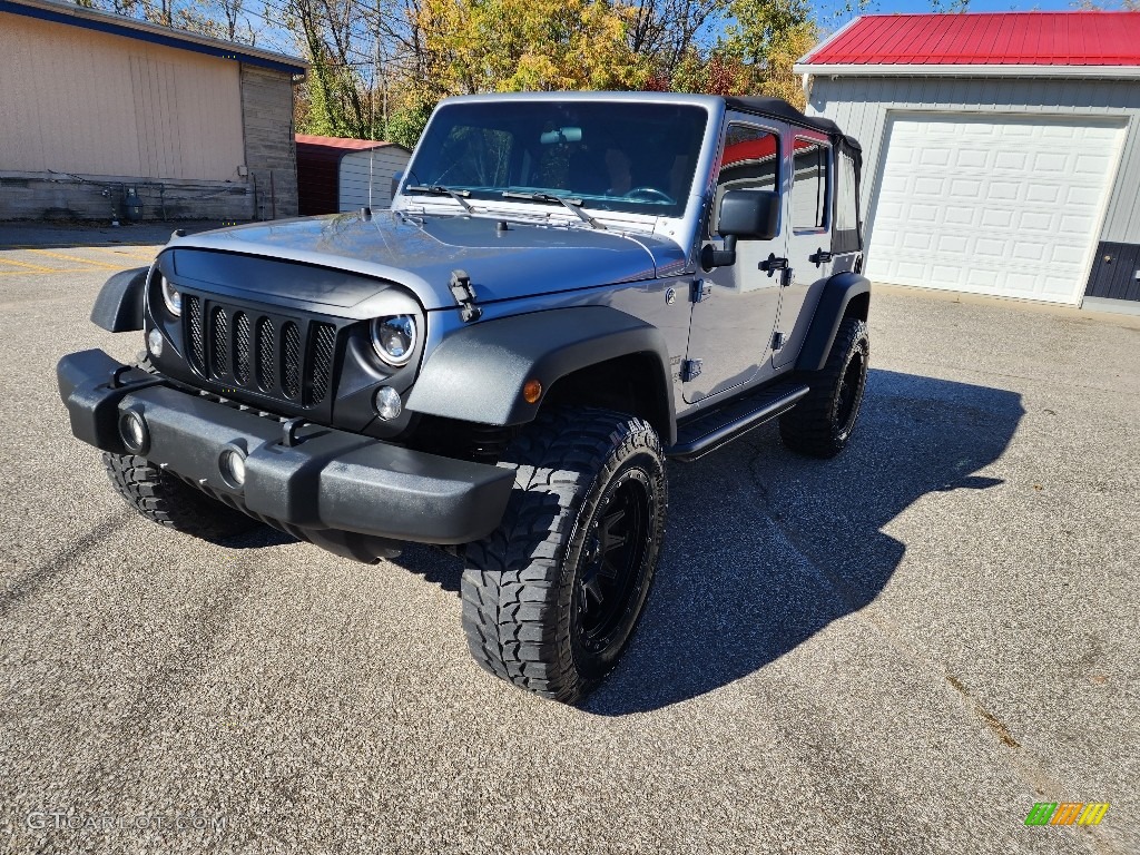 2016 Wrangler Unlimited Sport 4x4 - Billet Silver Metallic / Black photo #9