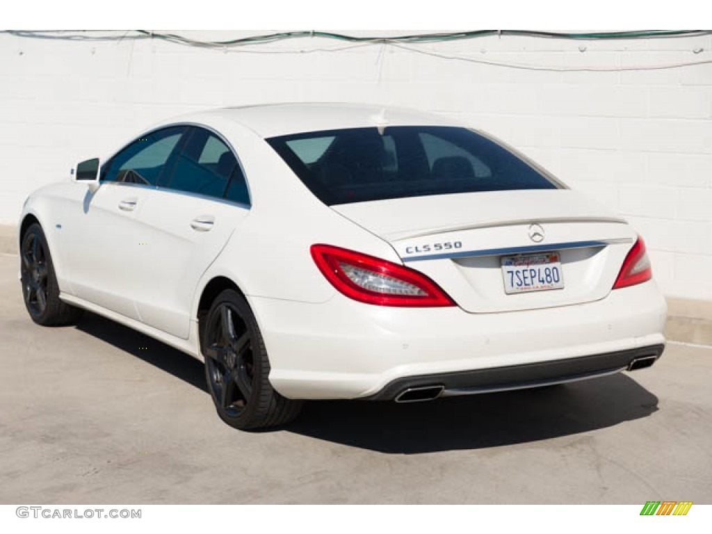 designo Cashmere White Magno (Matte) 2012 Mercedes-Benz CLS 550 Coupe Exterior Photo #145086345