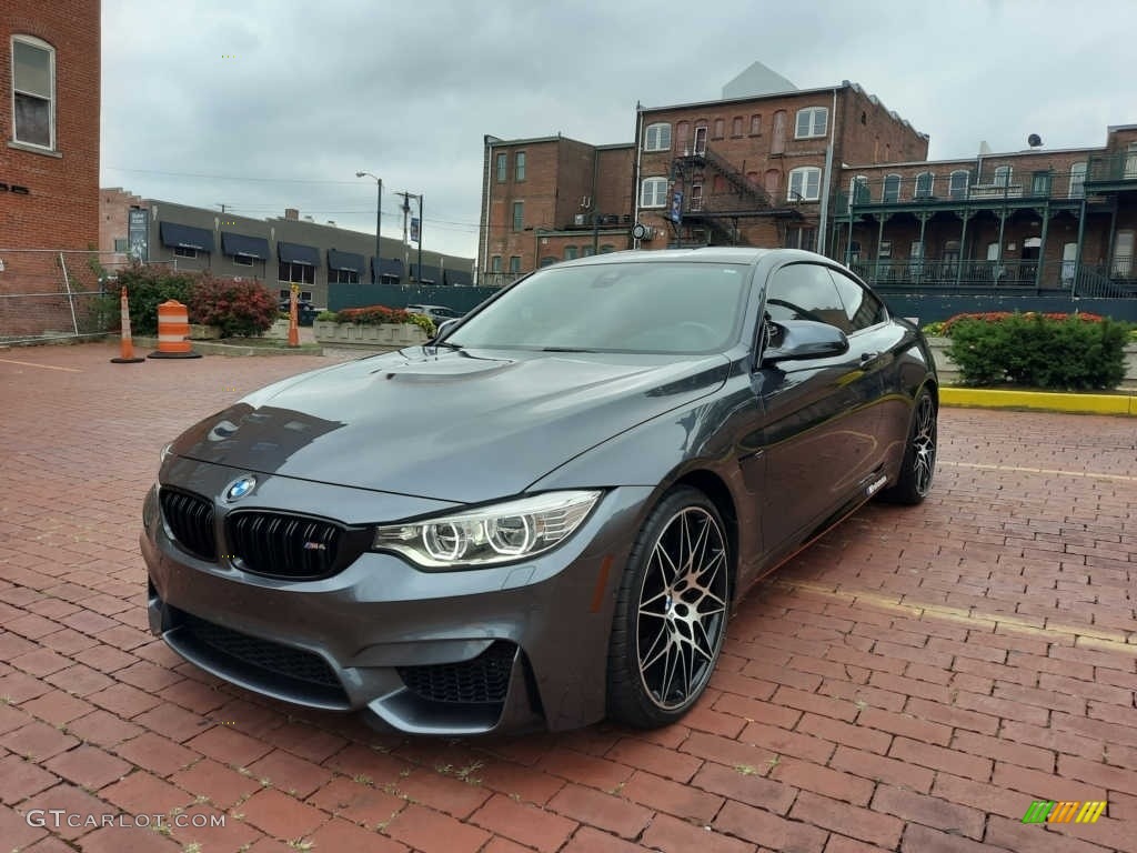 2017 M4 Coupe - Mineral Grey Metallic / Sakhir Orange/Black photo #2