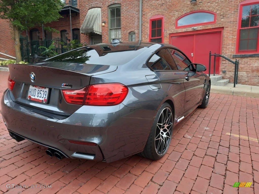 2017 M4 Coupe - Mineral Grey Metallic / Sakhir Orange/Black photo #8
