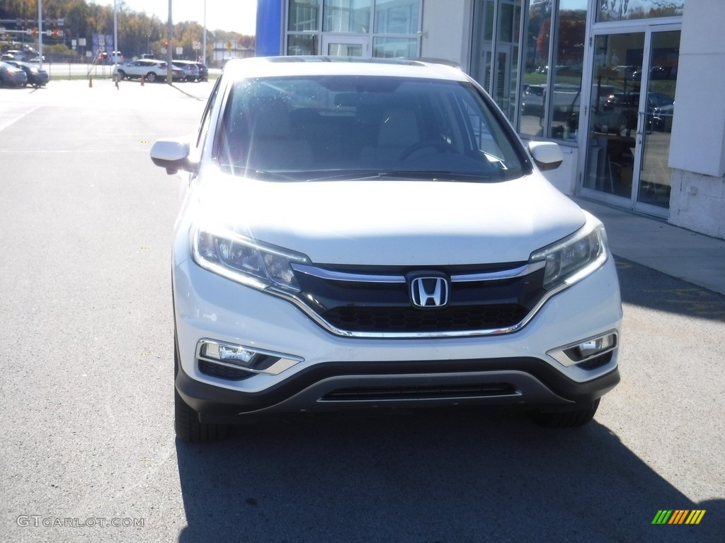 2016 CR-V EX AWD - White Diamond Pearl / Beige photo #3