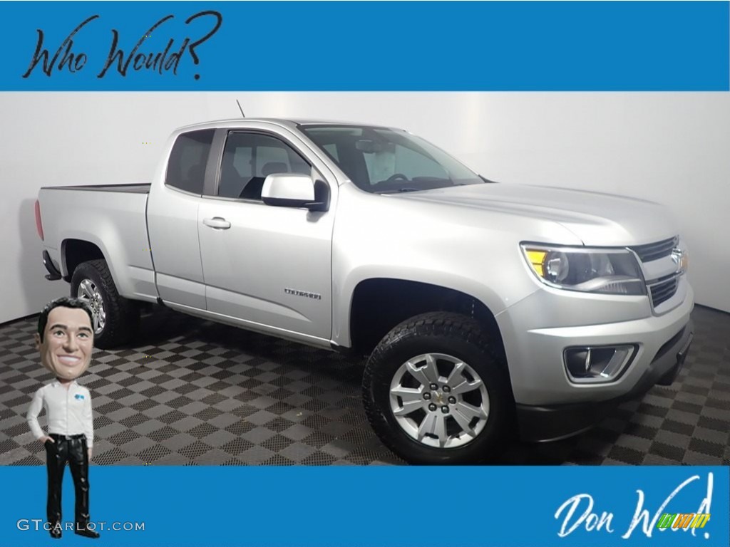 2019 Colorado LT Extended Cab 4x4 - Silver Ice Metallic / Jet Black photo #1