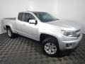 2019 Silver Ice Metallic Chevrolet Colorado LT Extended Cab 4x4  photo #3