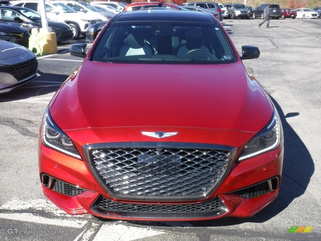 2020 Genesis G80 AWD - Havana Red / Black/Gray photo #5