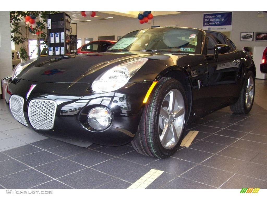 2009 Solstice Coupe - Mysterious Black / Ebony photo #1