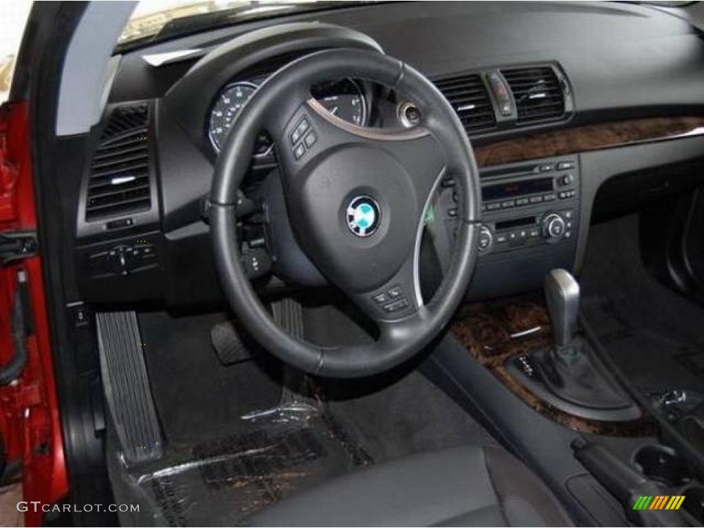 2008 1 Series 128i Coupe - Sedona Red Metallic / Black photo #3
