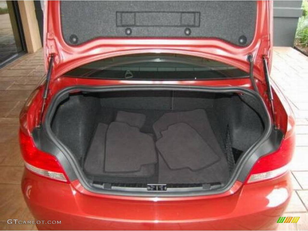 2008 1 Series 128i Coupe - Sedona Red Metallic / Black photo #7