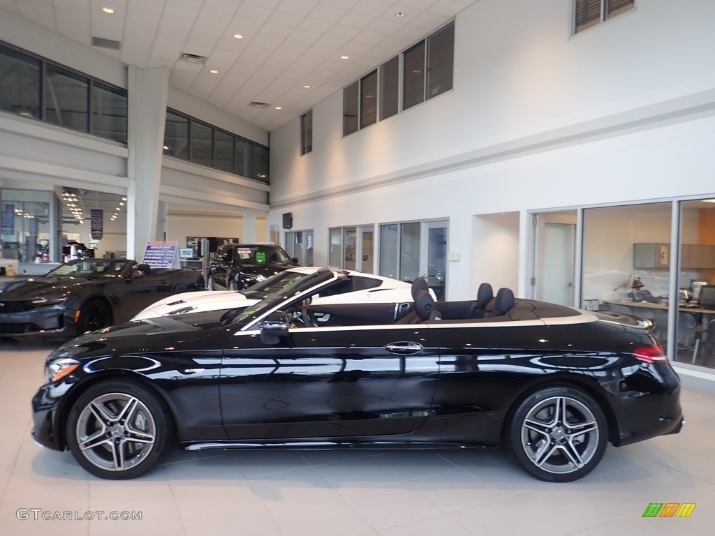 Black 2020 Mercedes-Benz C AMG 43 4Matic Cabriolet Exterior Photo #145092258