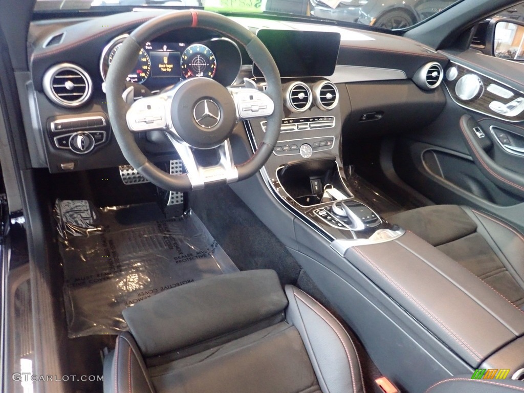 Black Interior 2020 Mercedes-Benz C AMG 43 4Matic Cabriolet Photo #145092366