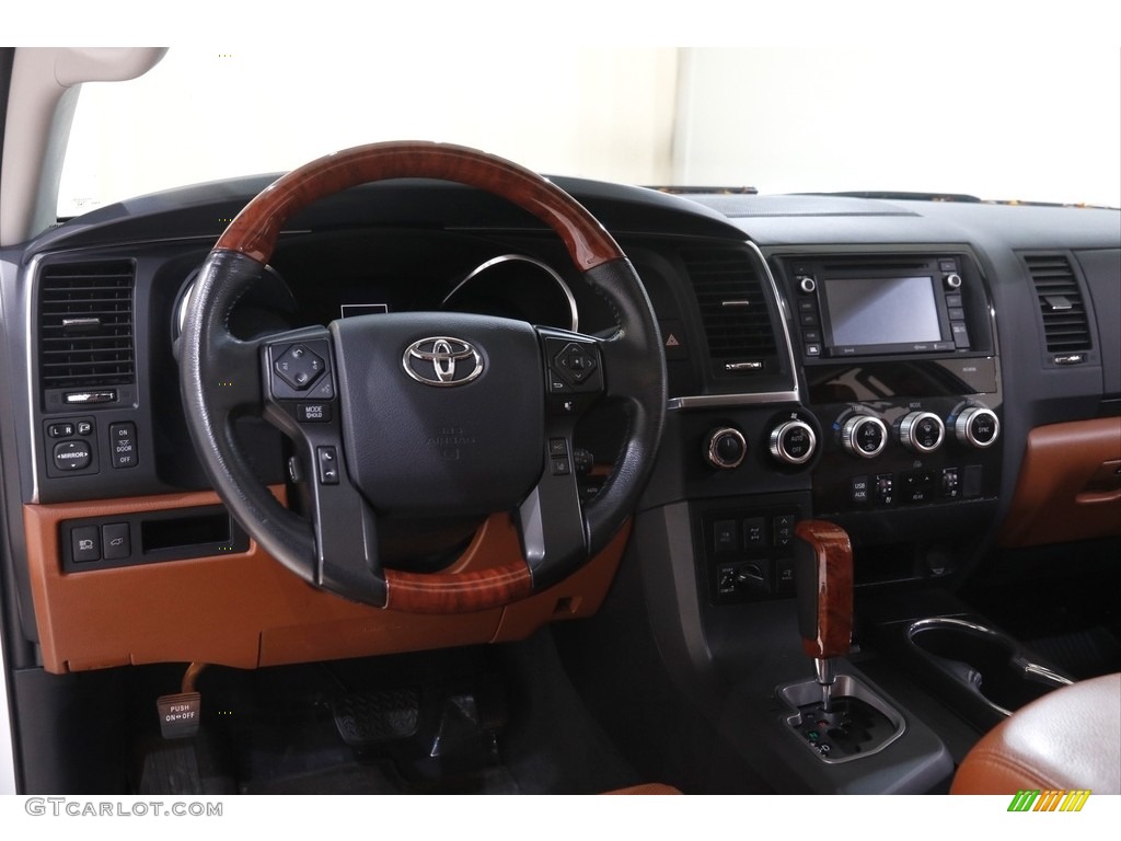2019 Toyota Sequoia Platinum 4x4 Red Rock Dashboard Photo #145093740