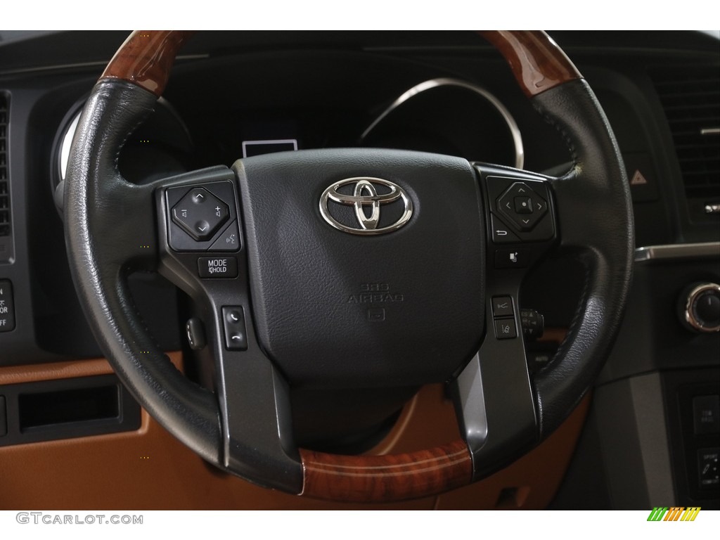 2019 Toyota Sequoia Platinum 4x4 Red Rock Steering Wheel Photo #145093763