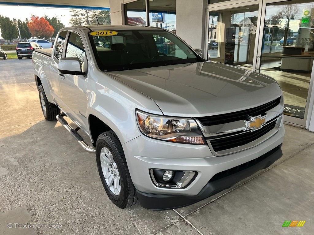 Silver Ice Metallic 2015 Chevrolet Colorado LT Extended Cab Exterior Photo #145093907