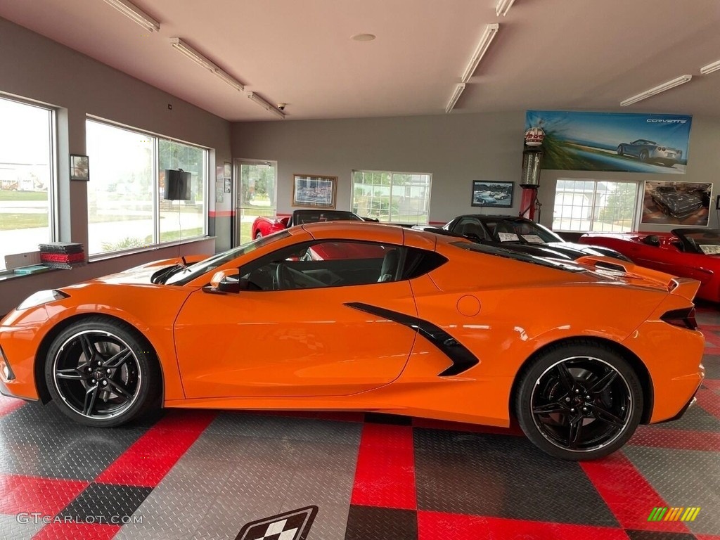 Amplify Orange Tintcoat 2022 Chevrolet Corvette Stingray Coupe Exterior Photo #145094348