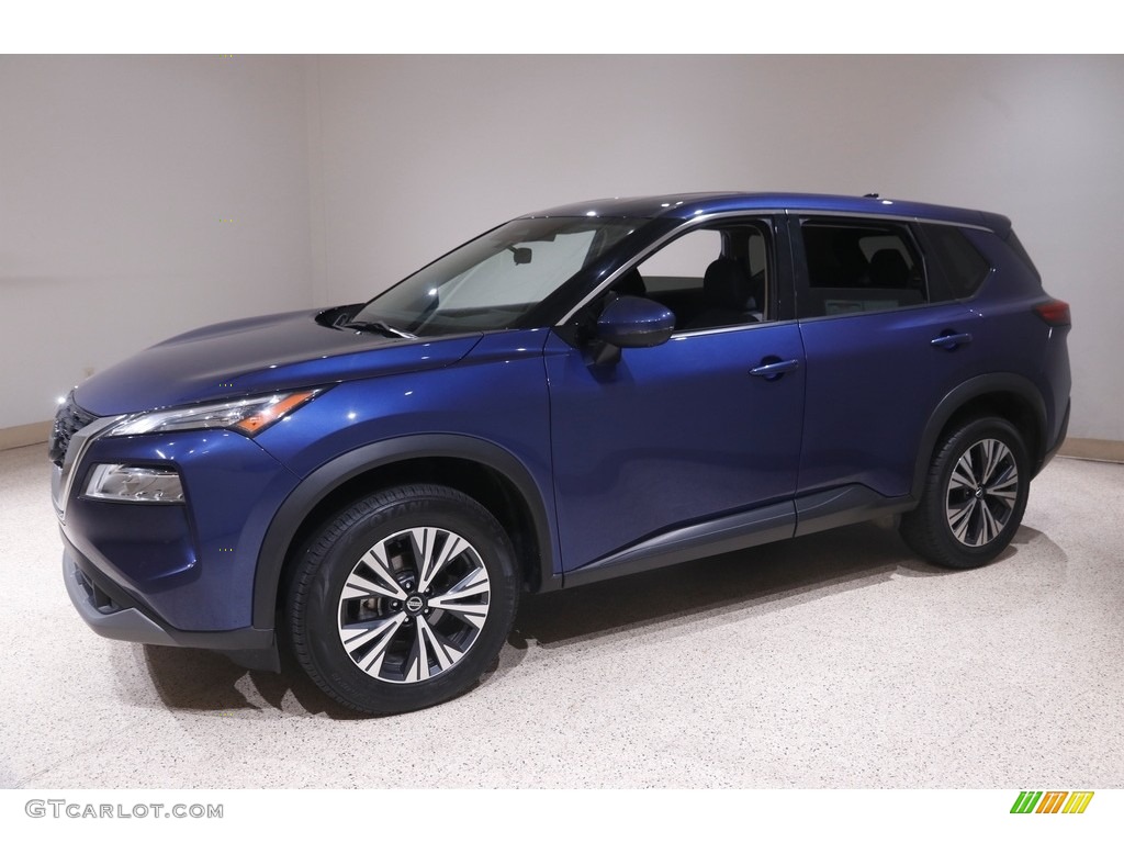 2021 Rogue SV AWD - Caspian Blue Metallic / Charcoal photo #3