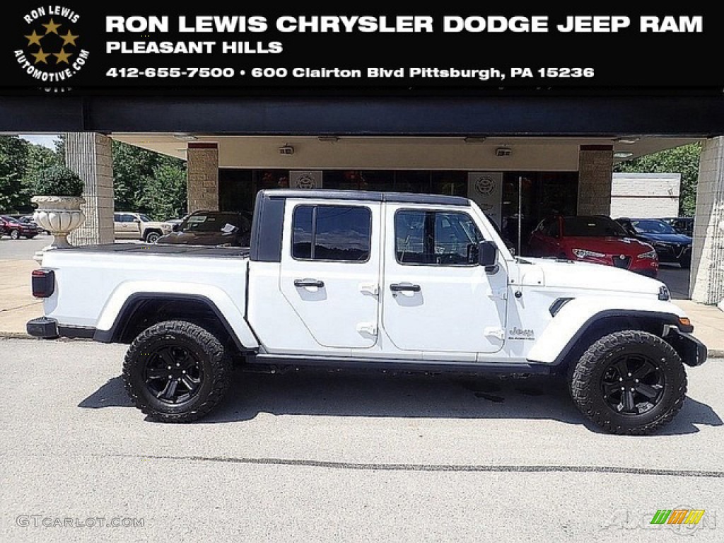 2020 Gladiator Overland 4x4 - Bright White / Black photo #1