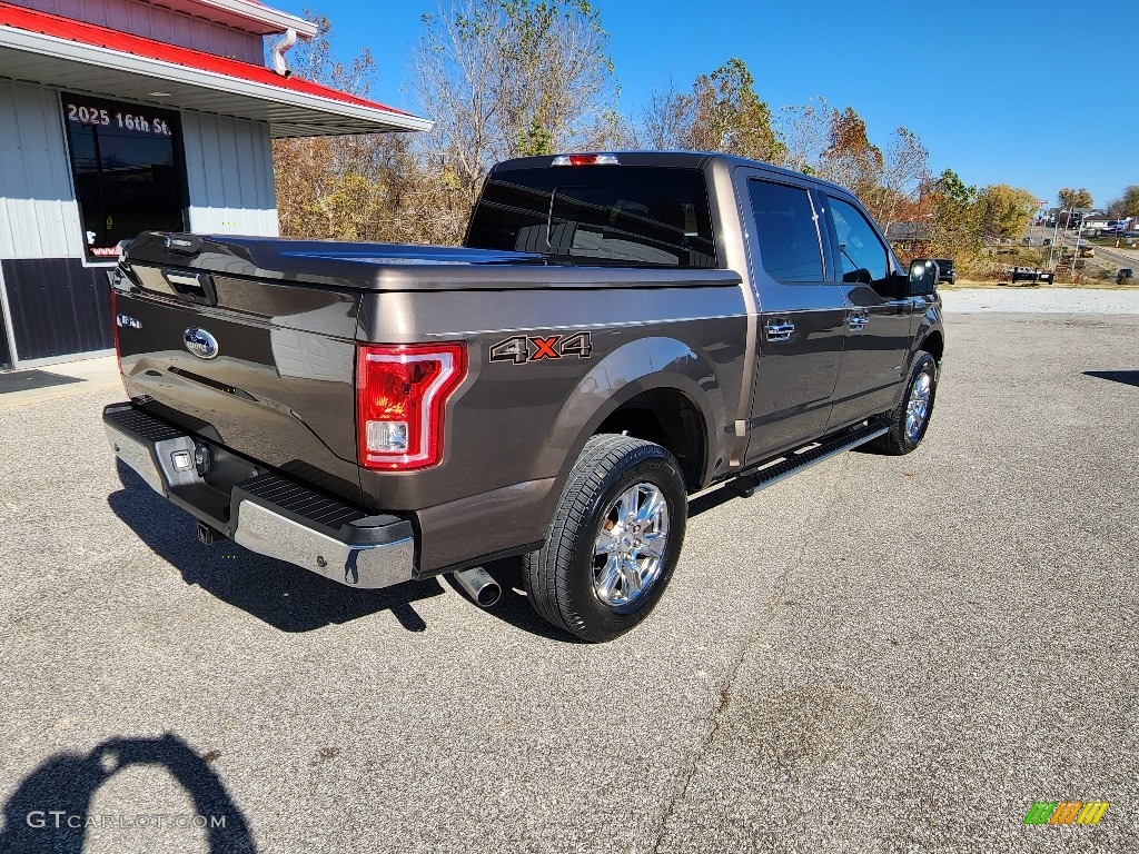 2015 F150 XLT SuperCrew 4x4 - Caribou Metallic / Medium Earth Gray photo #26