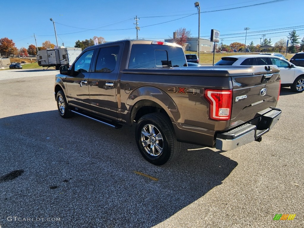 2015 F150 XLT SuperCrew 4x4 - Caribou Metallic / Medium Earth Gray photo #28