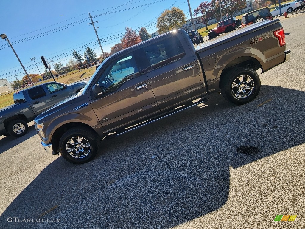 2015 F150 XLT SuperCrew 4x4 - Caribou Metallic / Medium Earth Gray photo #43