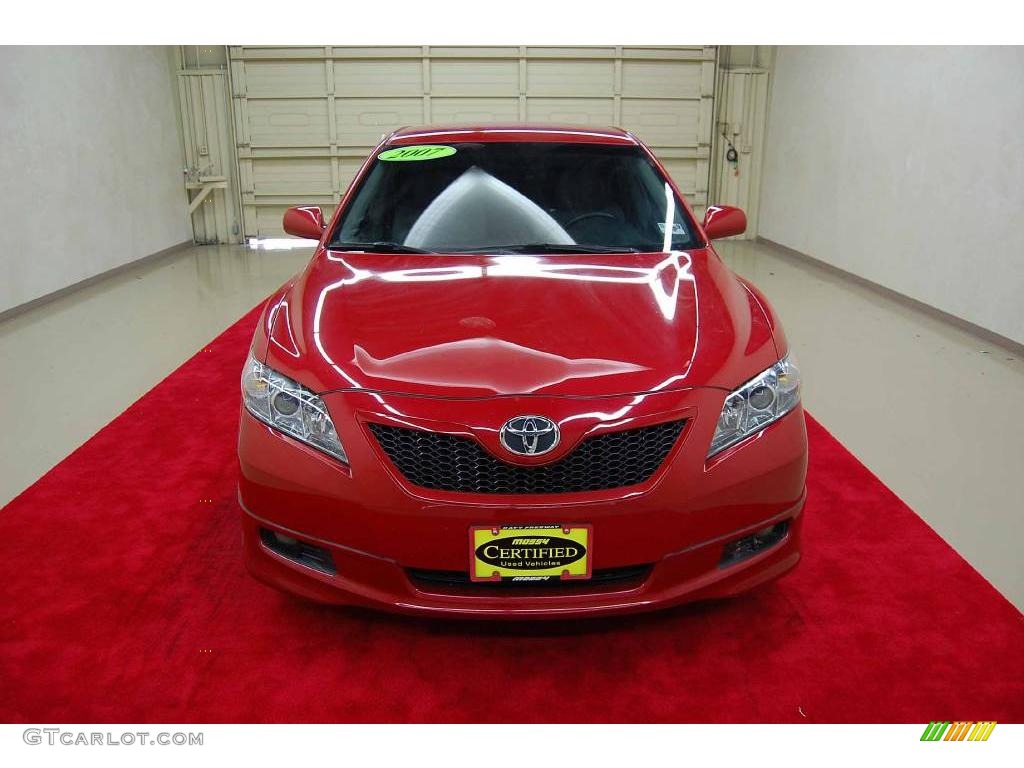 2007 Camry SE - Barcelona Red Metallic / Ash photo #2