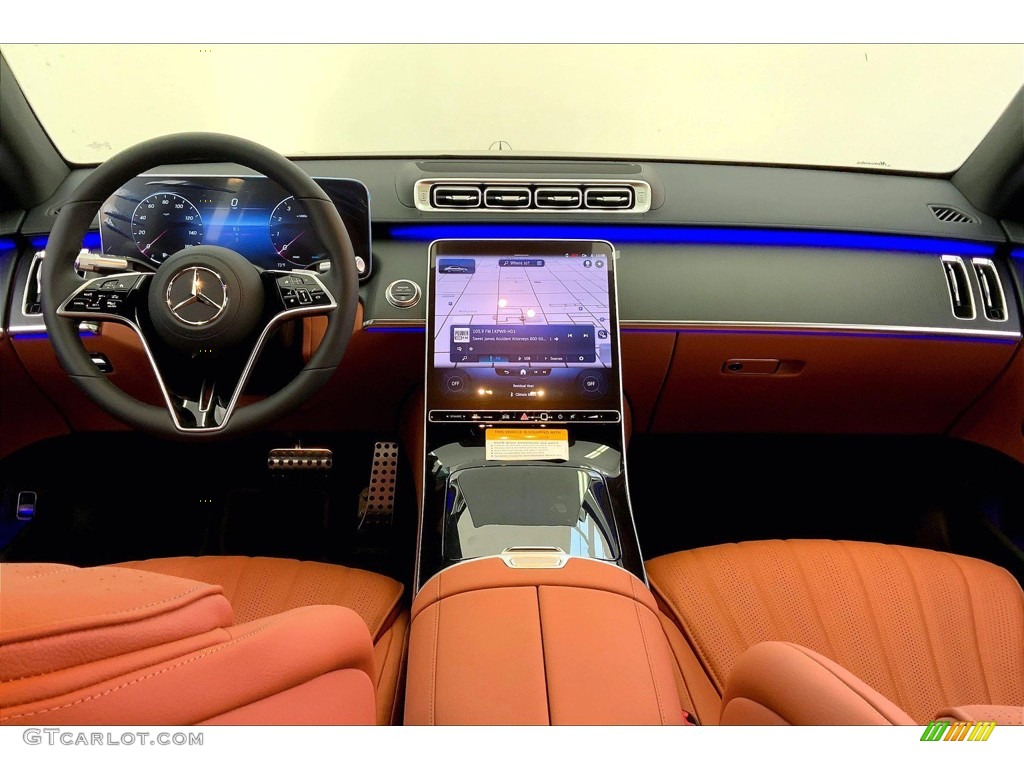 2023 Mercedes-Benz S 500 4Matic Sedan Sienna Brown/Black Dashboard Photo #145097485