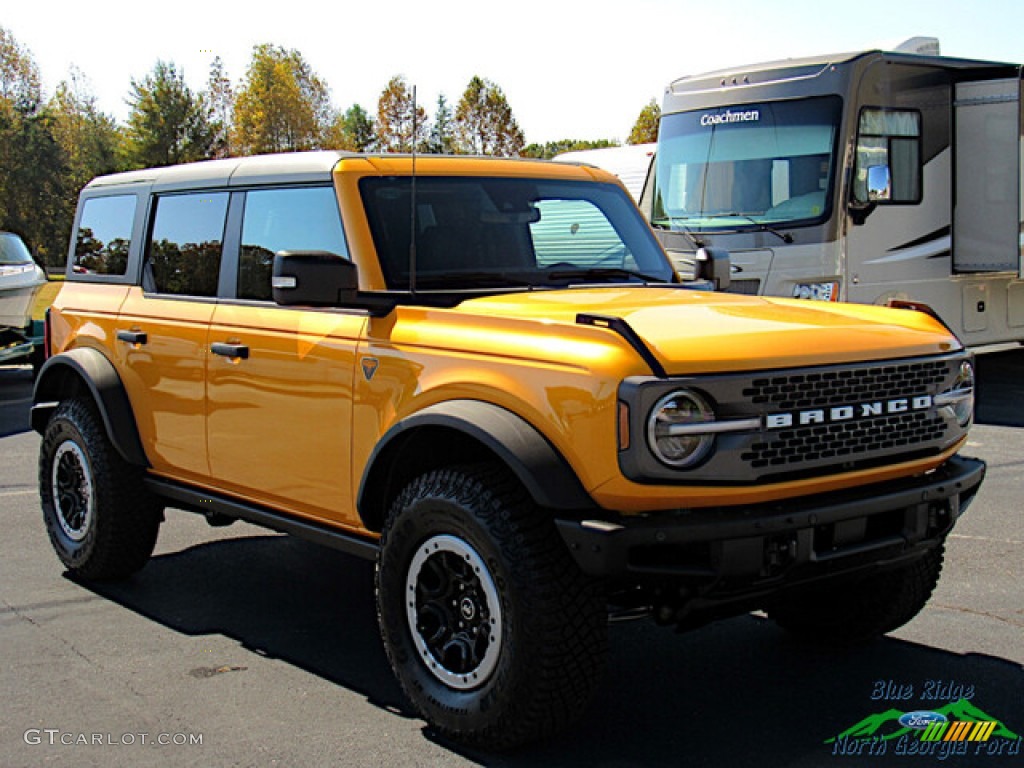 2022 Bronco Badlands 4x4 4-Door - Cyber Orange Metallic Tricoat / Black Onyx photo #8