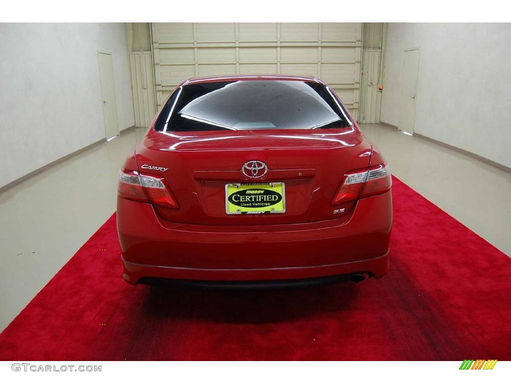 2007 Camry SE - Barcelona Red Metallic / Ash photo #5