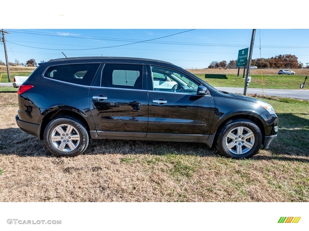 2012 Traverse LT AWD - Dark Blue Metallic / Dark Gray/Light Gray photo #3