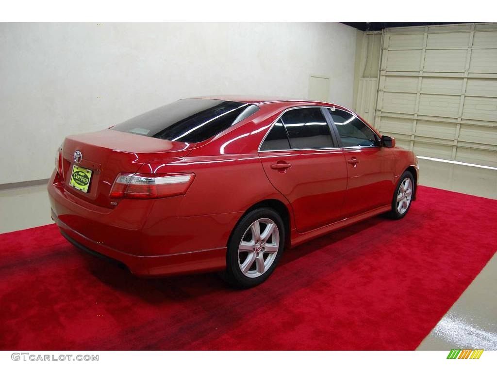 2007 Camry SE - Barcelona Red Metallic / Ash photo #6