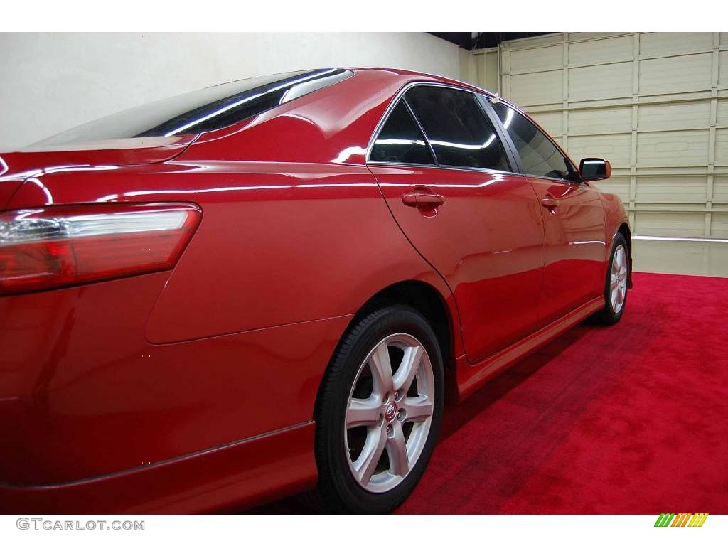 2007 Camry SE - Barcelona Red Metallic / Ash photo #7