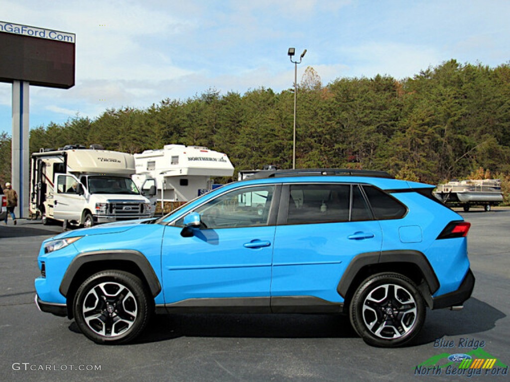 Blue Flame 2020 Toyota RAV4 Adventure AWD Exterior Photo #145100298