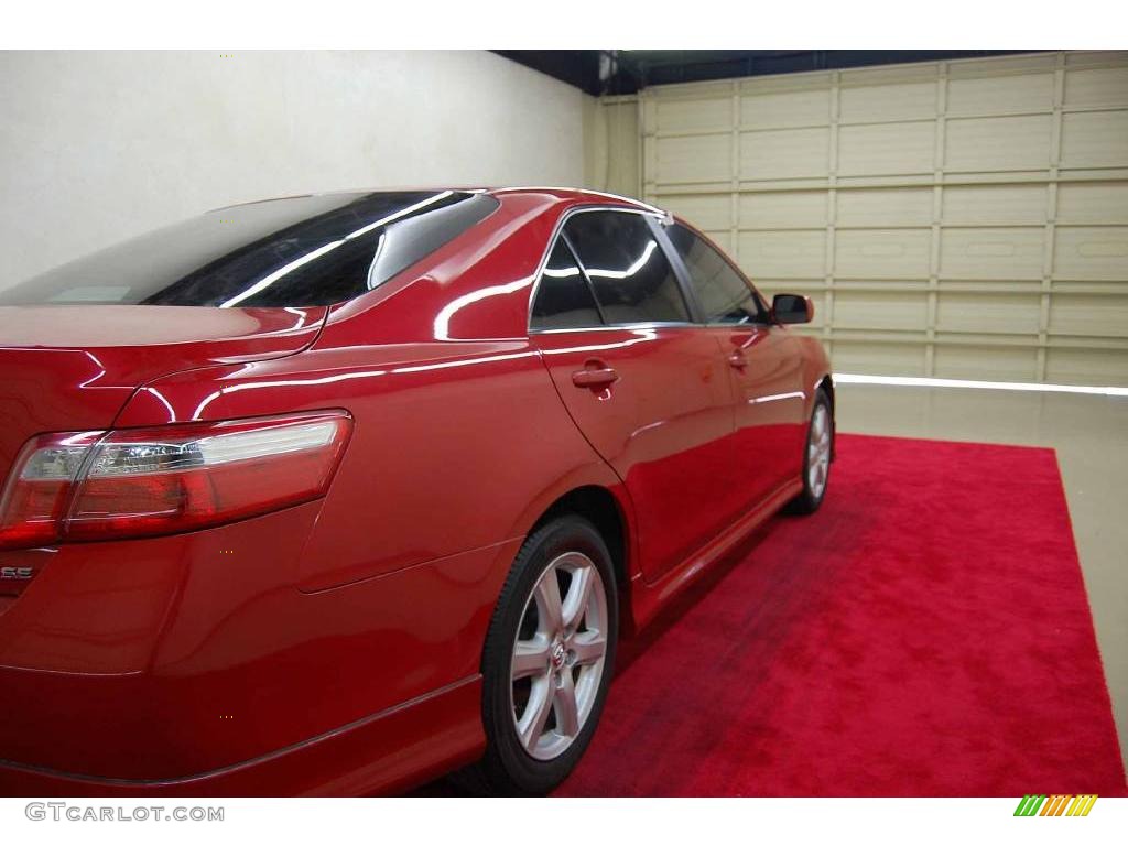 2007 Camry SE - Barcelona Red Metallic / Ash photo #8