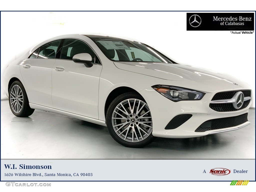 2022 CLA 250 Coupe - Digital White Metallic / Black photo #1