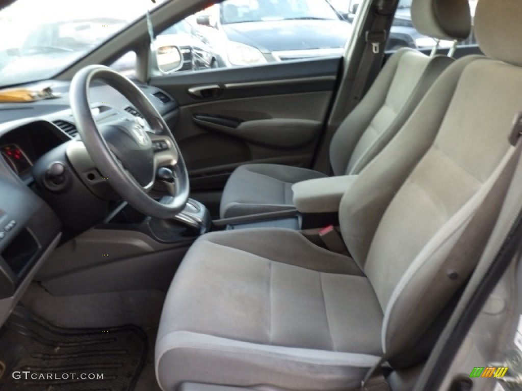 2008 Civic EX Sedan - Alabaster Silver Metallic / Gray photo #2