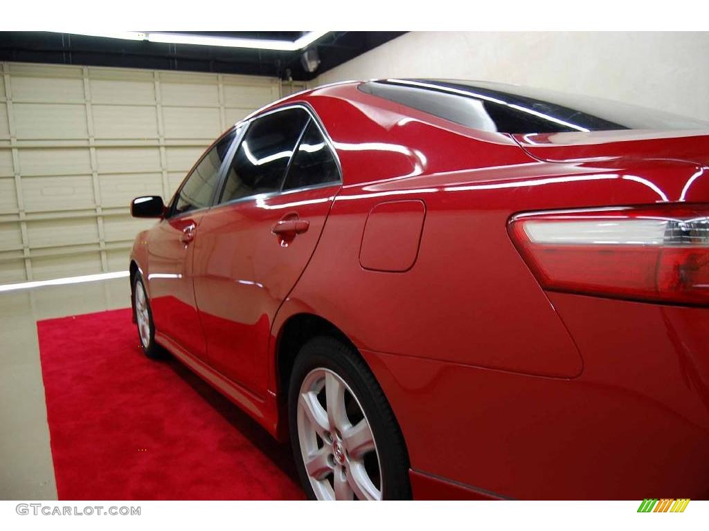 2007 Camry SE - Barcelona Red Metallic / Ash photo #10