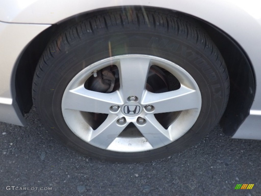 2008 Civic EX Sedan - Alabaster Silver Metallic / Gray photo #8