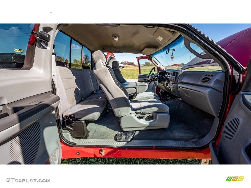 2003 F250 Super Duty XLT SuperCab 4x4 - Red Clearcoat / Medium Flint Grey photo #12