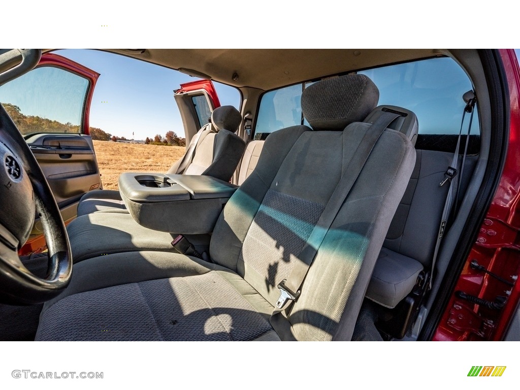 2003 F250 Super Duty XLT SuperCab 4x4 - Red Clearcoat / Medium Flint Grey photo #13